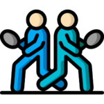 Pair Tennis Lessons TM Tennis Academy Icon