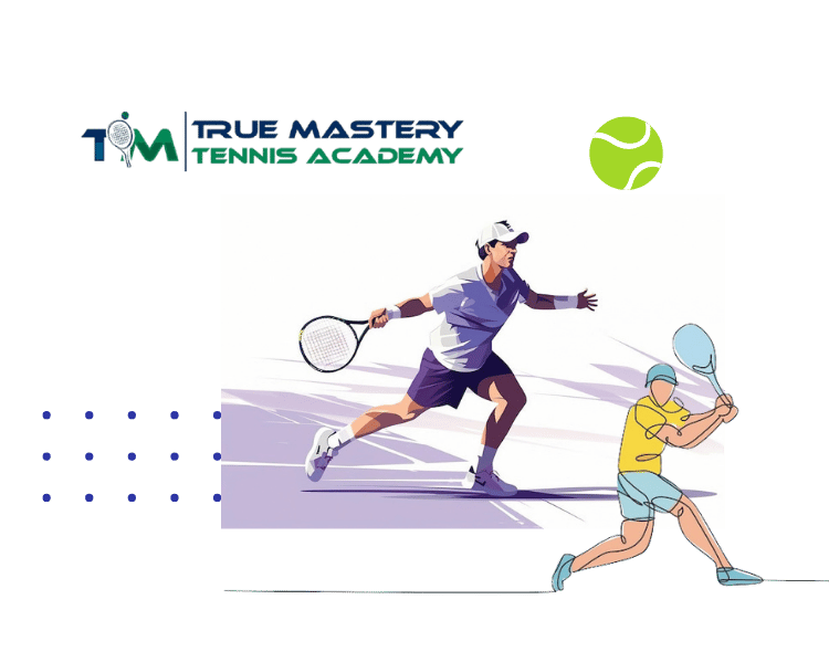 Adult beginners in a group class during cheap tennis lessons Singapore on a public court